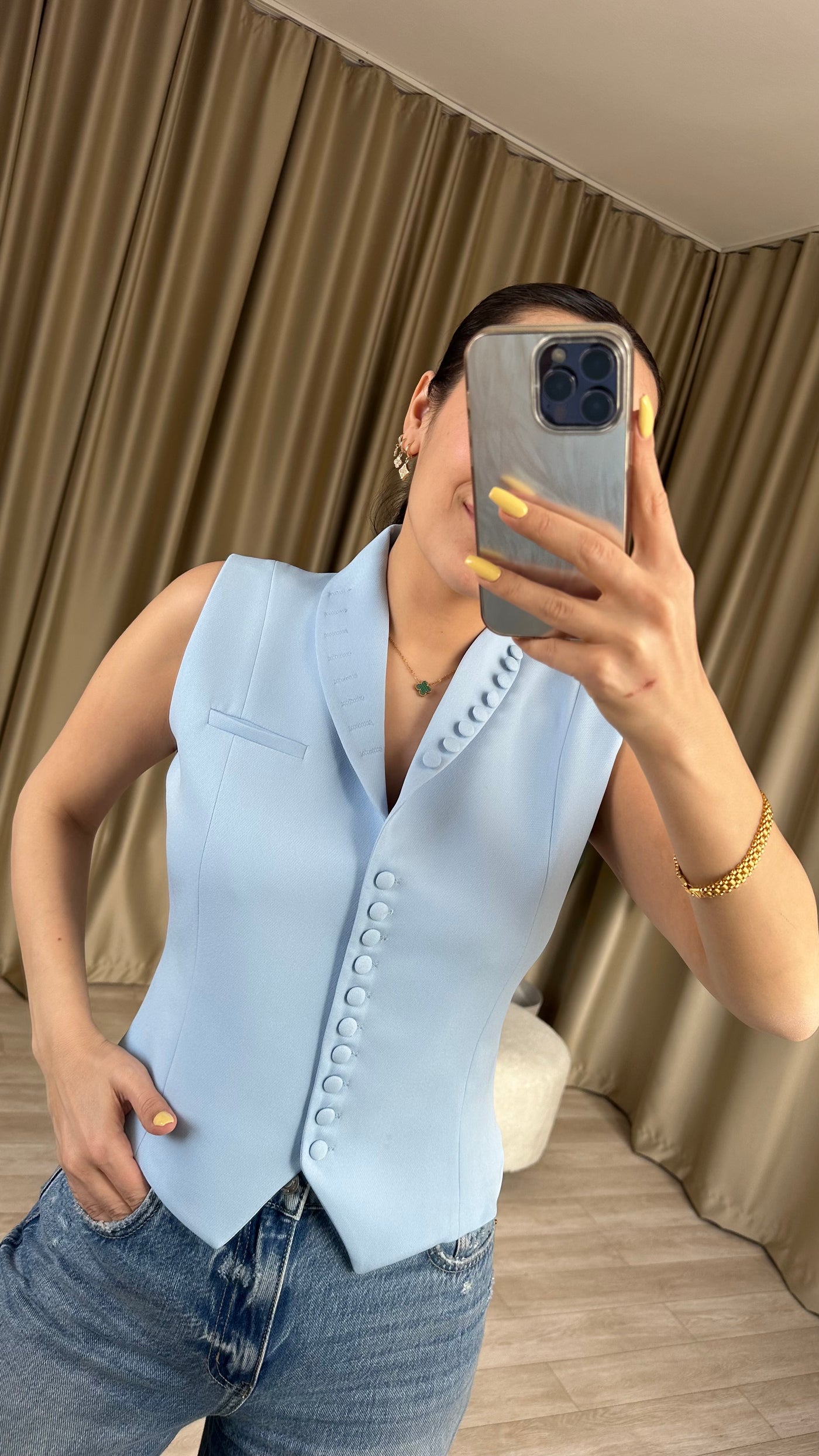 PREMİUM BEBE Mavisi BLAZER YELEK