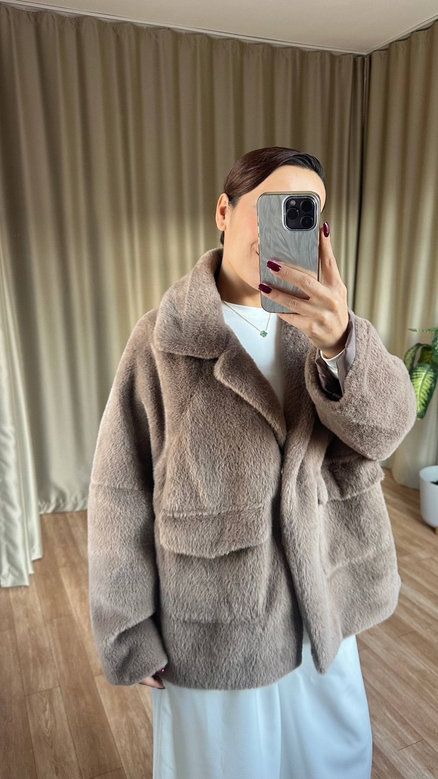 Vizon peluş kürk ( ön sipariş )