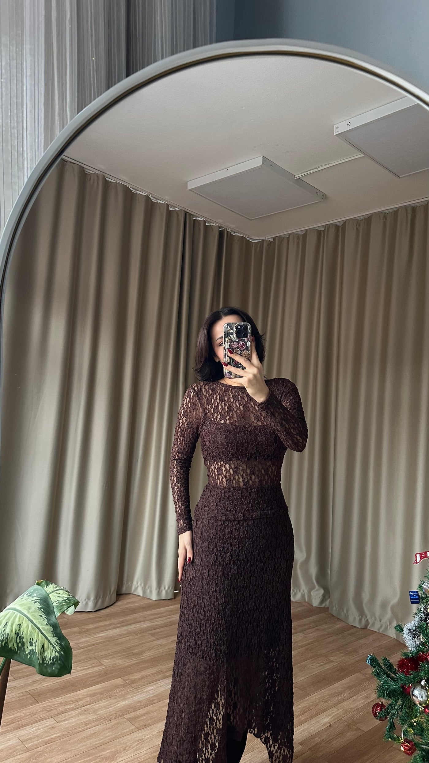 Dantel detaylı takım