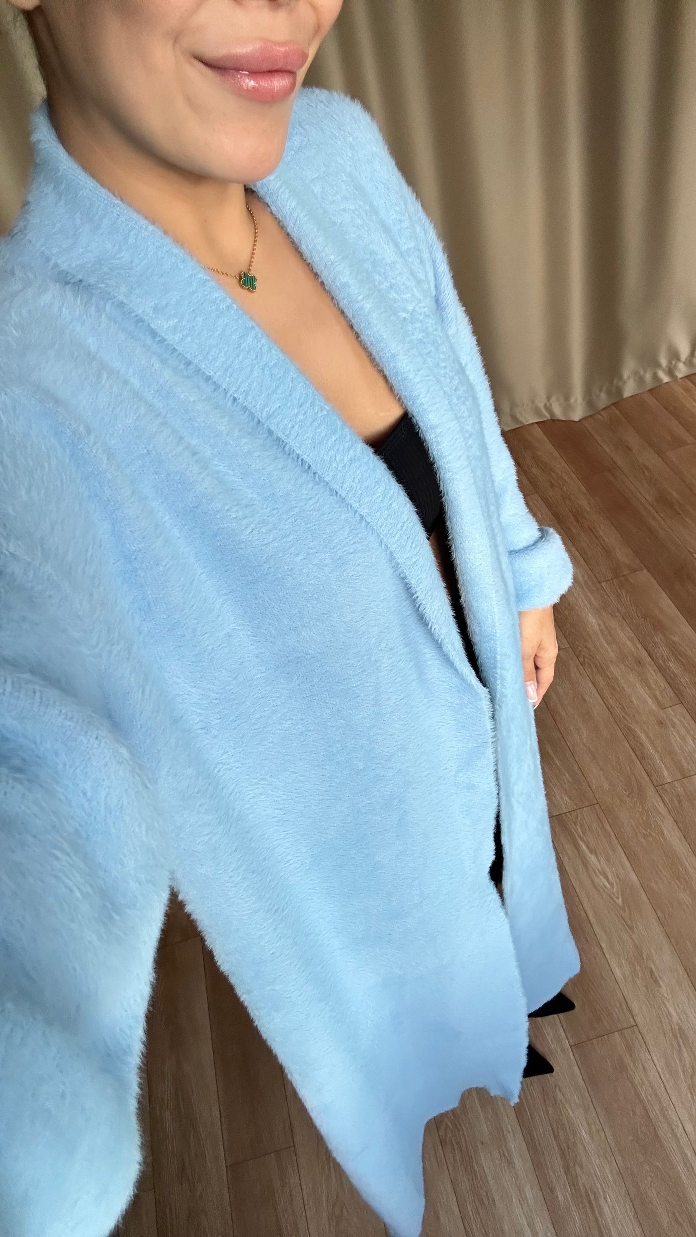 Bebe mavisi sakallı Yumoş hırka
