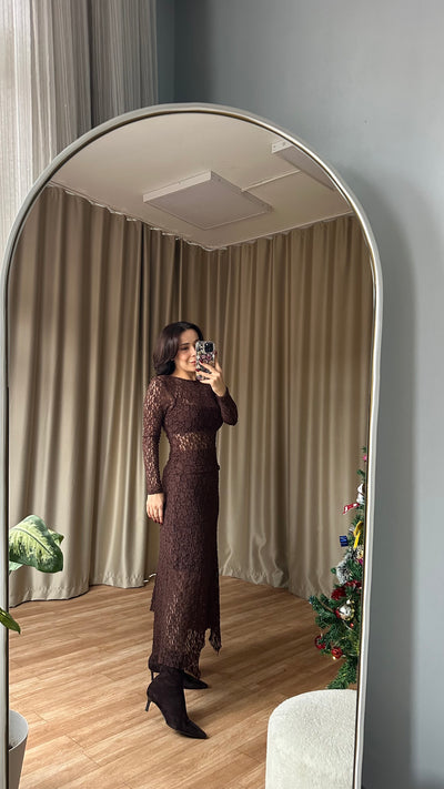 Dantel detaylı takım