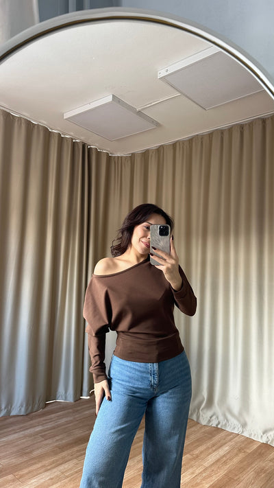 Kahve  DÜŞÜK OMUZLU OYSHO BODY