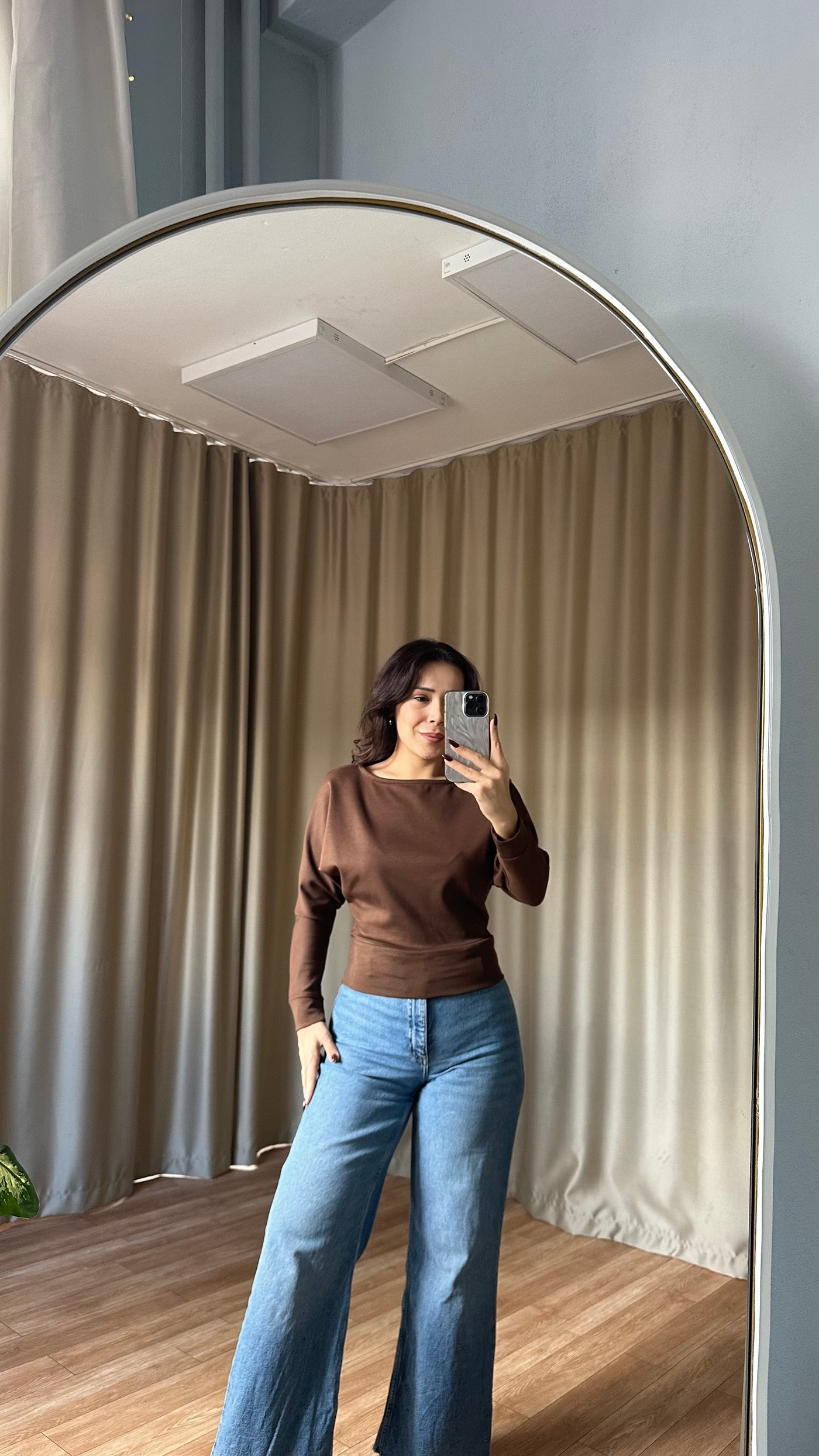 Kahve  DÜŞÜK OMUZLU OYSHO BODY