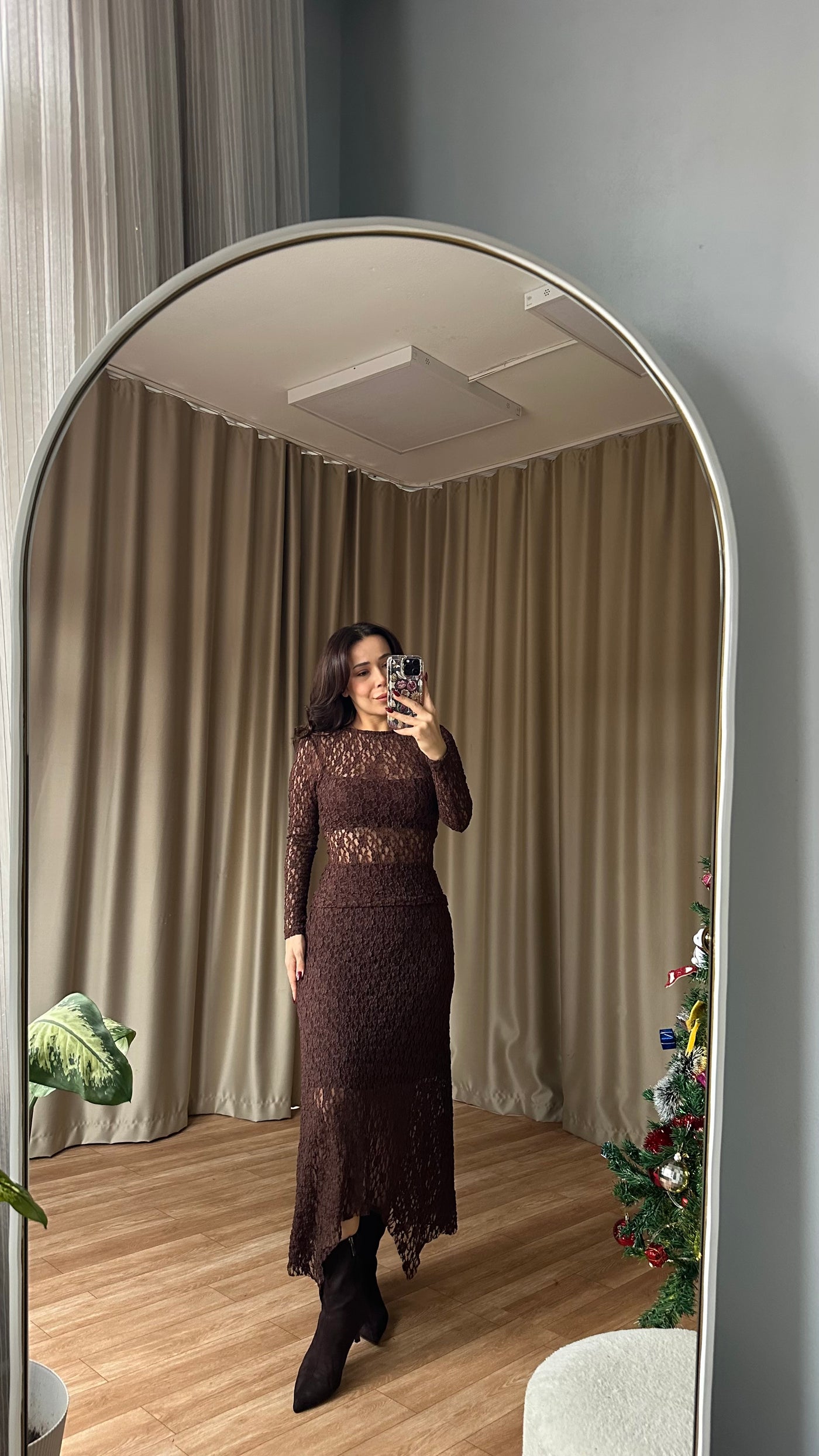 Dantel detaylı takım